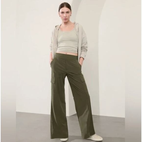 ATHLETA Brooklyn Heights Aspen Green Cargo Pants - Picture 7 of 8